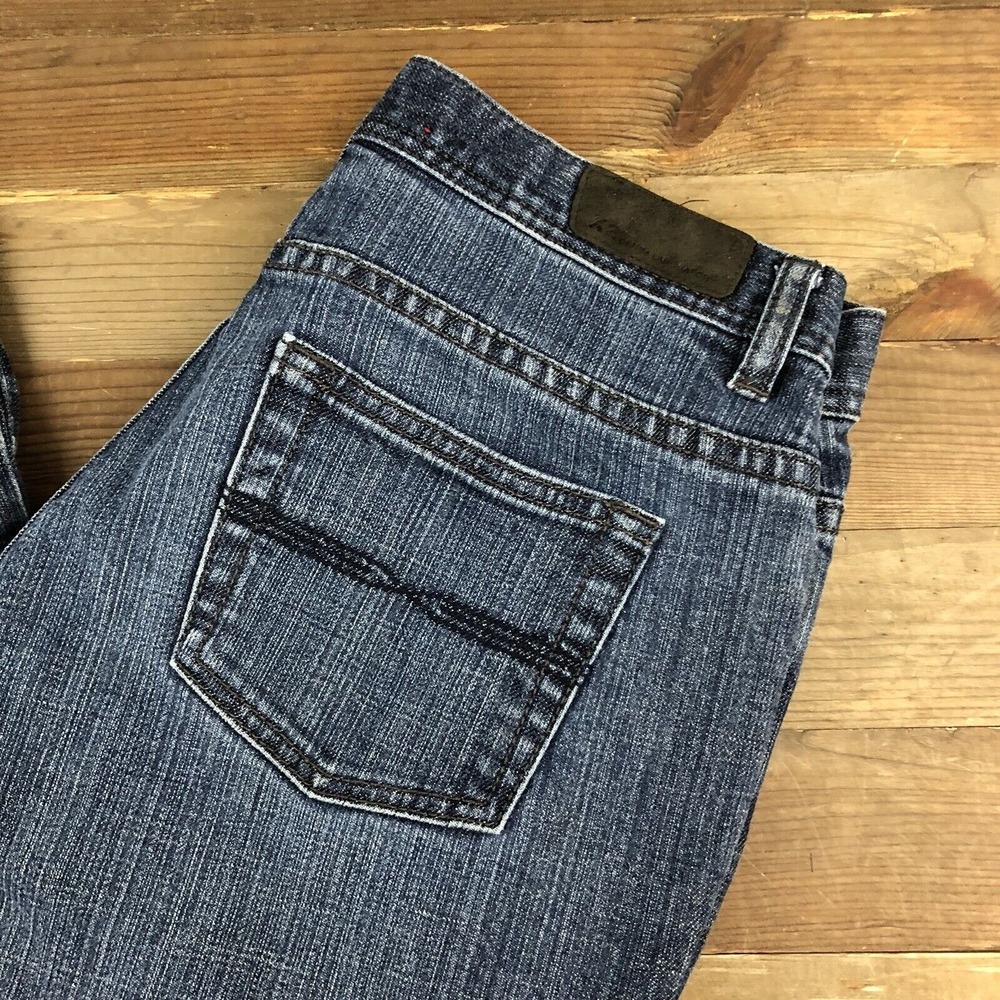Express X2 Women's Flare Capri Jeans Size 4 (30x27) Dark Wash Low Rise Stretch‎